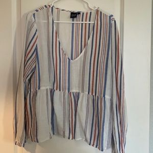 Gap linen striped shirt